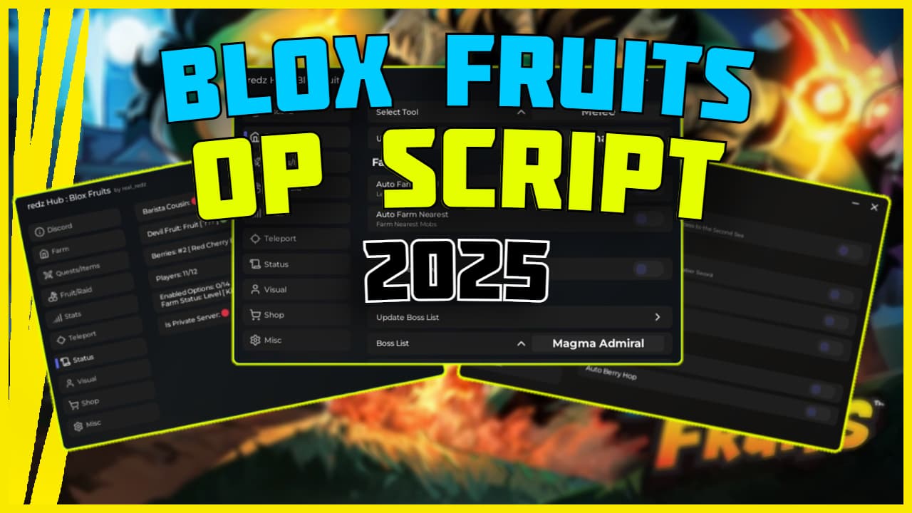 Blox Fruits RedzHub KEYLESS Script - Auto Farm, Auto Find Fruit, Auto Money Farm