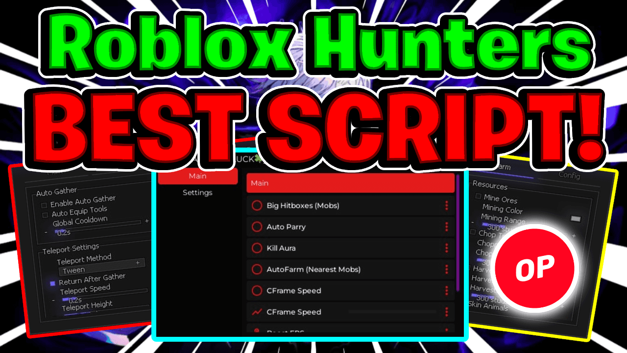 Roblox Hunters Script It Has AutoFarm, Kill Aura, & More!