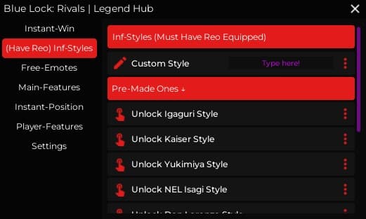 [IGAGURI] Blue Lock: Rivals Script Gui 2025 So New