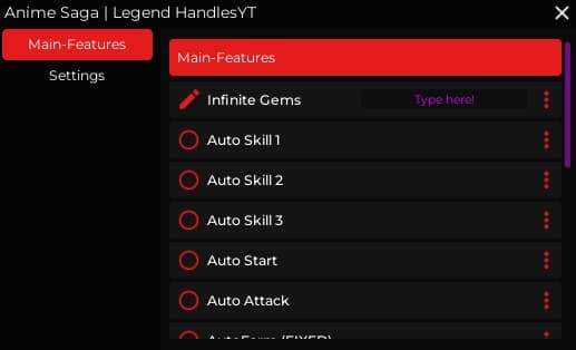 Anime Saga UI Cheat So Good Pastebin Script