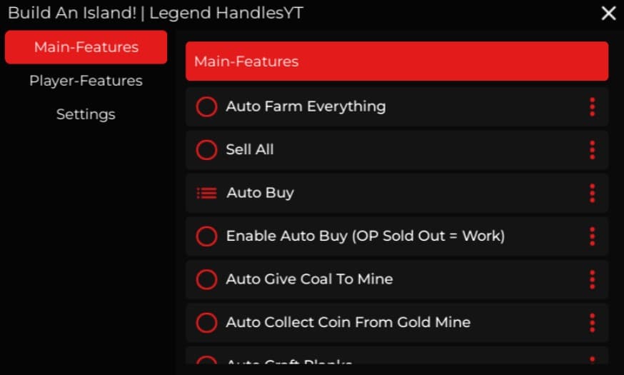 Build An Island Dupe Gui!