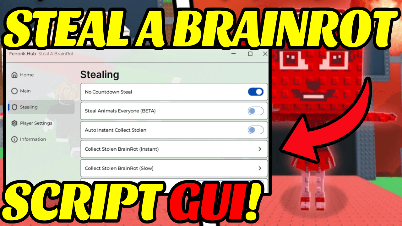 Keyless Steal a Brainrot Gui
