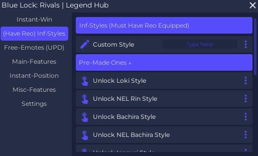 Blue Lock: Rivals Roblox Script