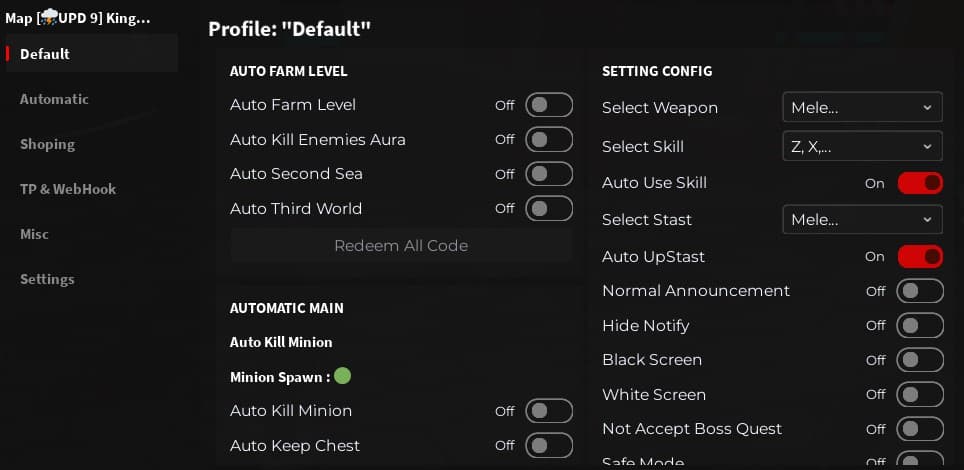 King Legacy Script Update 9 Gui