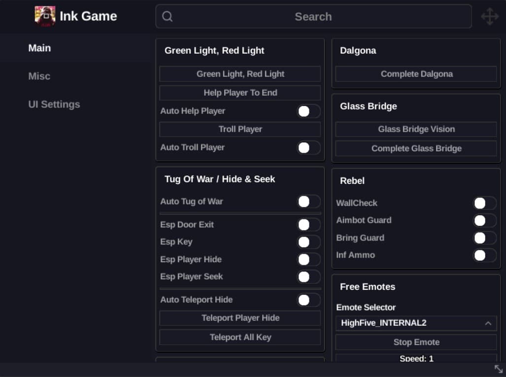 Ink Game New Script GUI