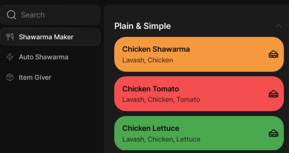 Road-Side Shawarma KEYLESS 2025 Roblox