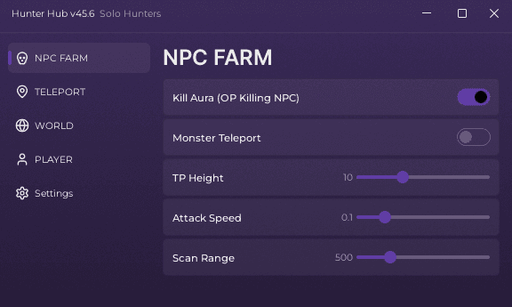 Solo Hunters UI So Nice Script