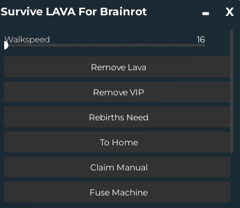 Survive LAVA for Brainrots script 2026